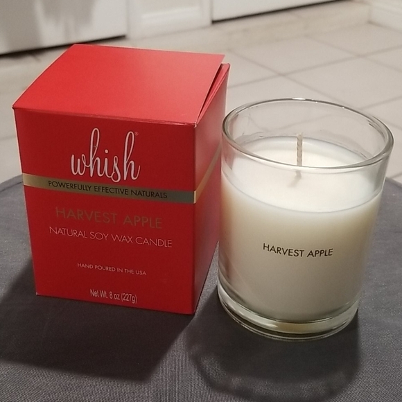 💕WHISH💕 Natural Soy Wax Candle ~ Harvest Apple NWT - Picture 2 of 11